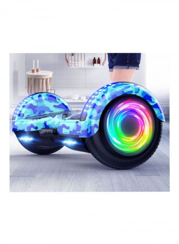 Self-Balancing Electric Power Hoverboard Scooter With LED Flashlight
