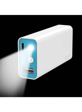 Spark 6 Go Dual SIM Mystery White 2GB RAM 32GB 4G LTE With iLUV myPower 5200mAh Portable Power Bank