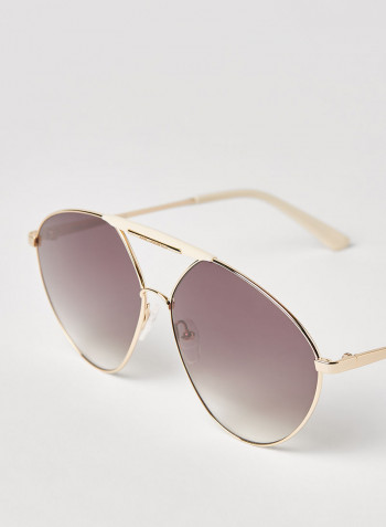 Women's Full Rim Metal Navigator Sunglasses