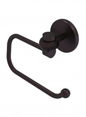 Satellite Orbit One Collection Twisted Accents Toilet Paper Holder Brown 7x2.6x6inch