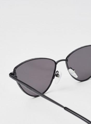 Women's Full Rim Metal Cat Eye Sunglasse - Lens Size: 57 mm