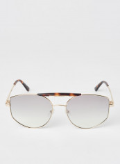 Women's Full Rim Metal Navigator Sunglasses - Lens Size: 57 mm