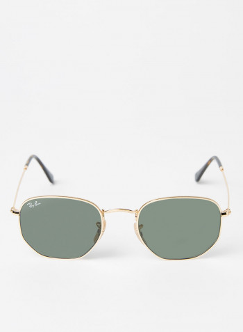 Polarized Hexagonal Sunglasses - Lens Size: 51 mm