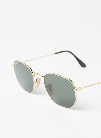 Polarized Hexagonal Sunglasses - Lens Size: 51 mm