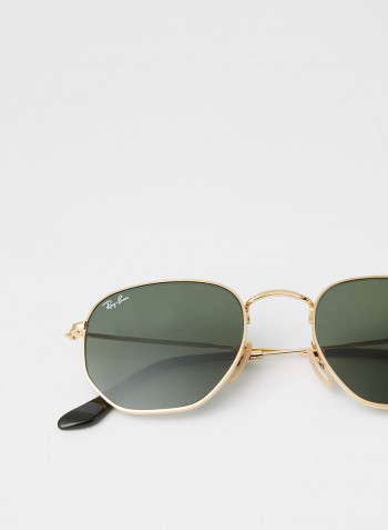 Polarized Hexagonal Sunglasses - Lens Size: 51 mm