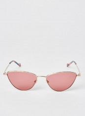 Women's Full Rim Metal Cat Eye Sunglasse - Lens Size: 57 mm