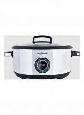 Digital Slow Cooker 6.5L Silver/Black 44 x 30 x 25cm