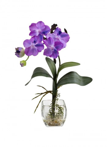 3-Piece Mixed Orchid Silk Flower Multicolour