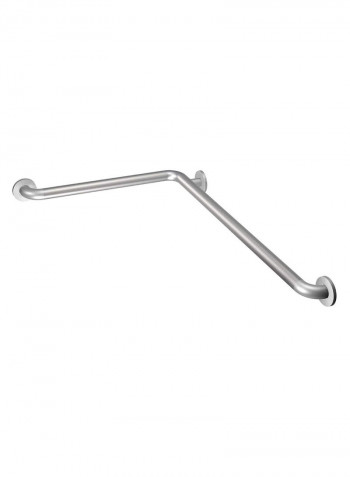 L-Shaped Grab Bar Silver 16 x 32inch