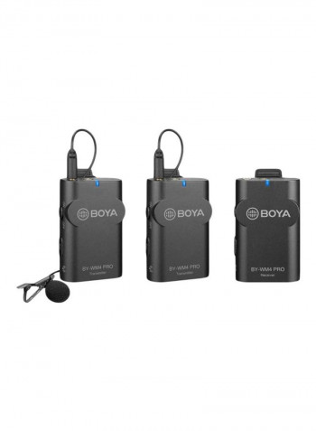 Dual Channel Wireless Receiver BY-WM4 Pro K2 Black/Silver