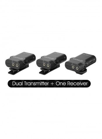 Dual Channel Wireless Receiver BY-WM4 Pro K2 Black/Silver