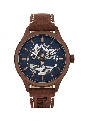 Men's Leather Strap Analog Wrist Watch T TBL15946JYBN-03