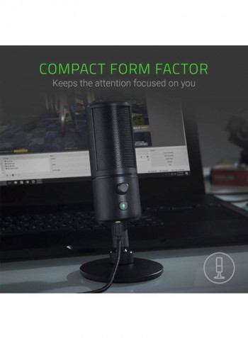 RZ19-02290100-R3M1 Seiren X USB Digital Microphone And Headphone Amplifier Black