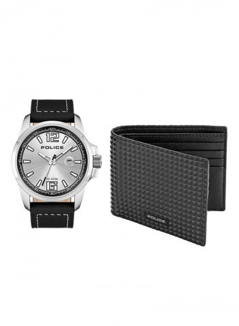 Men's Police Lancer Watch With Wallet