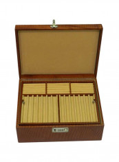 15-Grid Leather Watch Box With Pen And Ring Holder