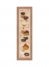 Dolce Vita Counted Cross Stitch Kit Beige/Red/Green
