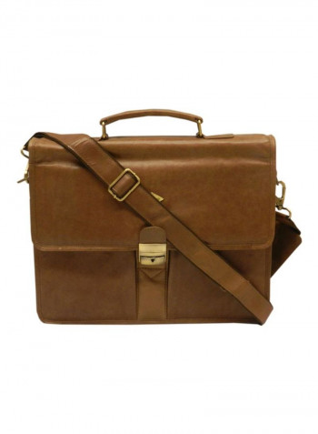 Leather Crossbody Bag Brown
