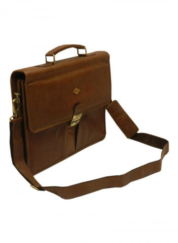 Leather Crossbody Bag Brown