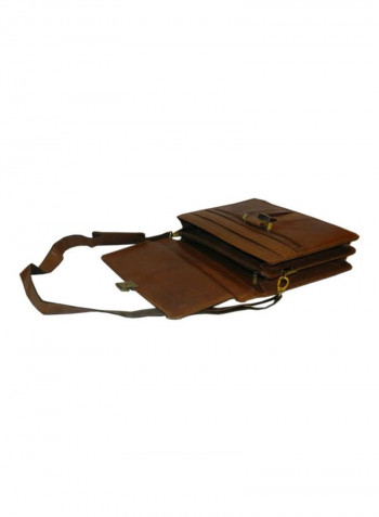 Leather Crossbody Bag Brown