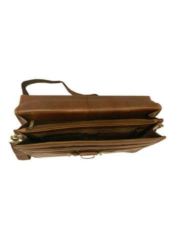 Leather Crossbody Bag Brown