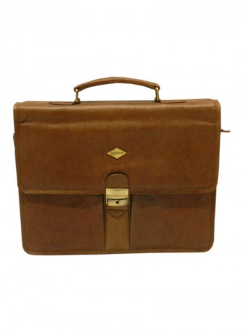 Leather Crossbody Bag Brown