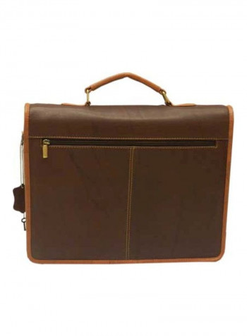 Leather Crossbody Bag Dark Brown