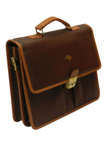 Leather Crossbody Bag Dark Brown