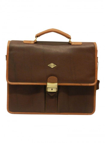 Leather Crossbody Bag Dark Brown