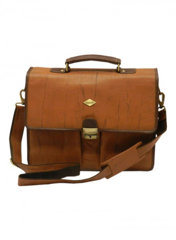 Leather Crossbody Bag Rust