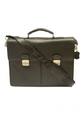 Leather Crossbody Bag Black