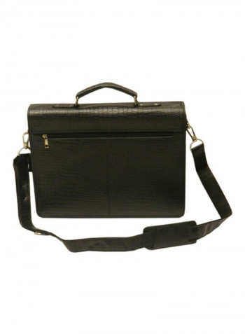 Leather Crossbody Bag Black