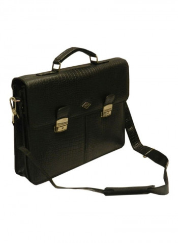 Leather Crossbody Bag Black