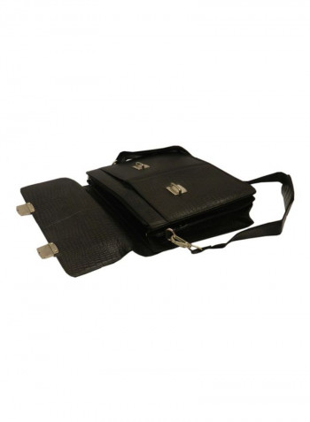 Leather Crossbody Bag Black
