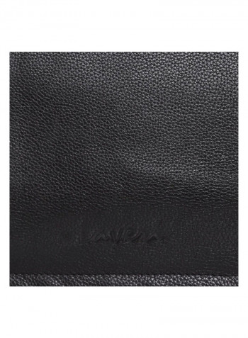 Leather Stitch Detailed Crossbody Bag Black
