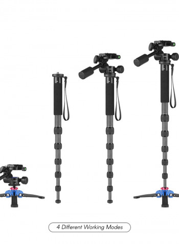 Portable Carbon Fiber 6-Section Monopod 169cm Multicolour