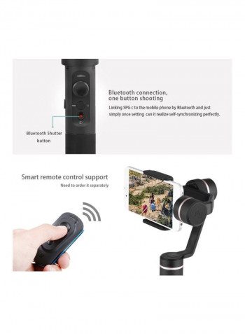 SPG c 3-Axis Smartphone Action Camera Stabilizer Black