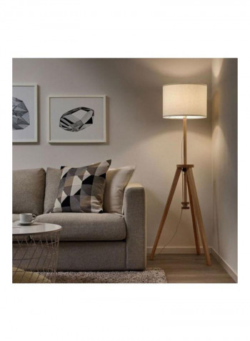 Lauters Standing Floor Lamp White/Beige