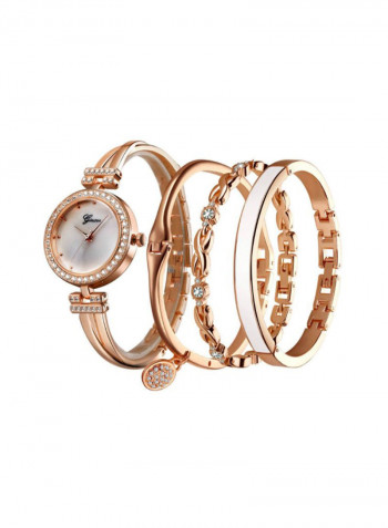 Women's Fashion Quartz Analog Watch NSSB037006435 With Personality Bracelet