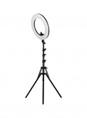 7-Piece Dimmable SMD LED Ring Light Kit 18inch multicolour