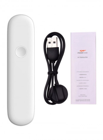 Smart Voice Translator Device White