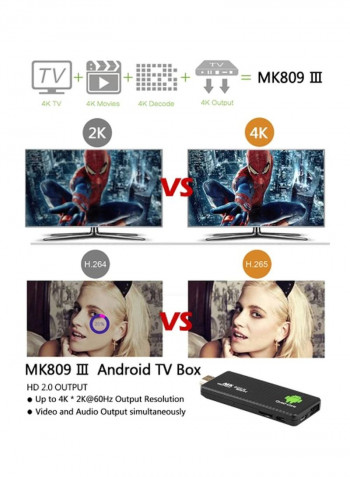 Android 5.1.1 TV Dongle Black