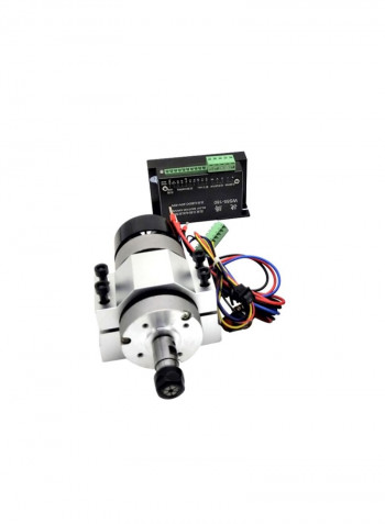 Brushless Spindle Motor For Engraving Machine Silver/Black 55millimeter