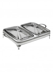Large Double Casserole Silver 48.5x31.5x15cm reviews Large Double Casserole Silver 48.5x31.5x15cm