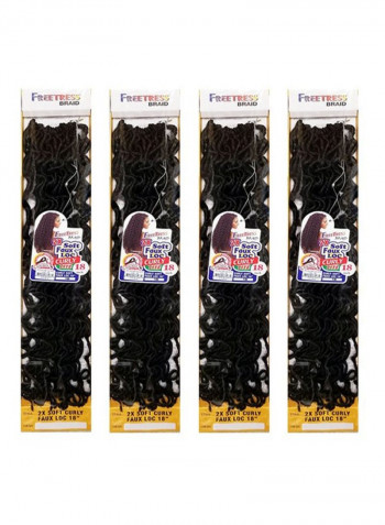 4-Piece Curly Hair Extensions 1 18inch