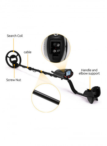 Portable Metal Detector Black