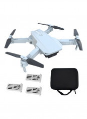 KF609 Foldable Mini Drone with Camera 4K HD Indoor RC Quadcopter APP Control with Headless Mode 360°  Rotation Gesture Taking for Adults Kids Beginners Great Gift Toy with 3 Battery Bag 25*8.5*19.5cm