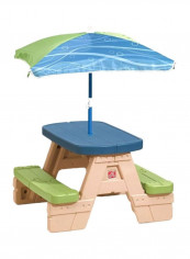 Sit And Play Picnic Table With Umbrella 841899 18x27x29inch