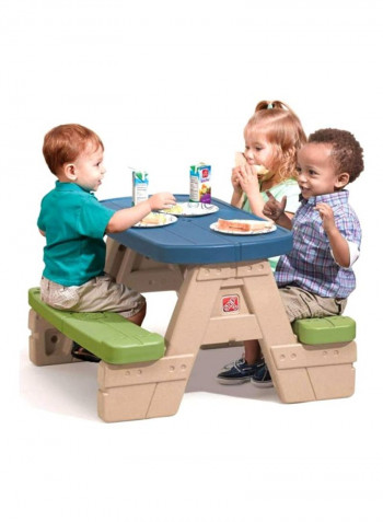 Sit And Play Picnic Table With Umbrella 841899 18x27x29inch