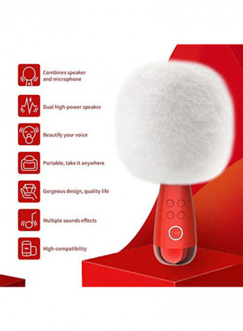 Portable Bluetooth Handheld Microphone G2 Red/White