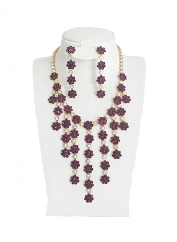 2-Piece Rhinestone Jewellery Set